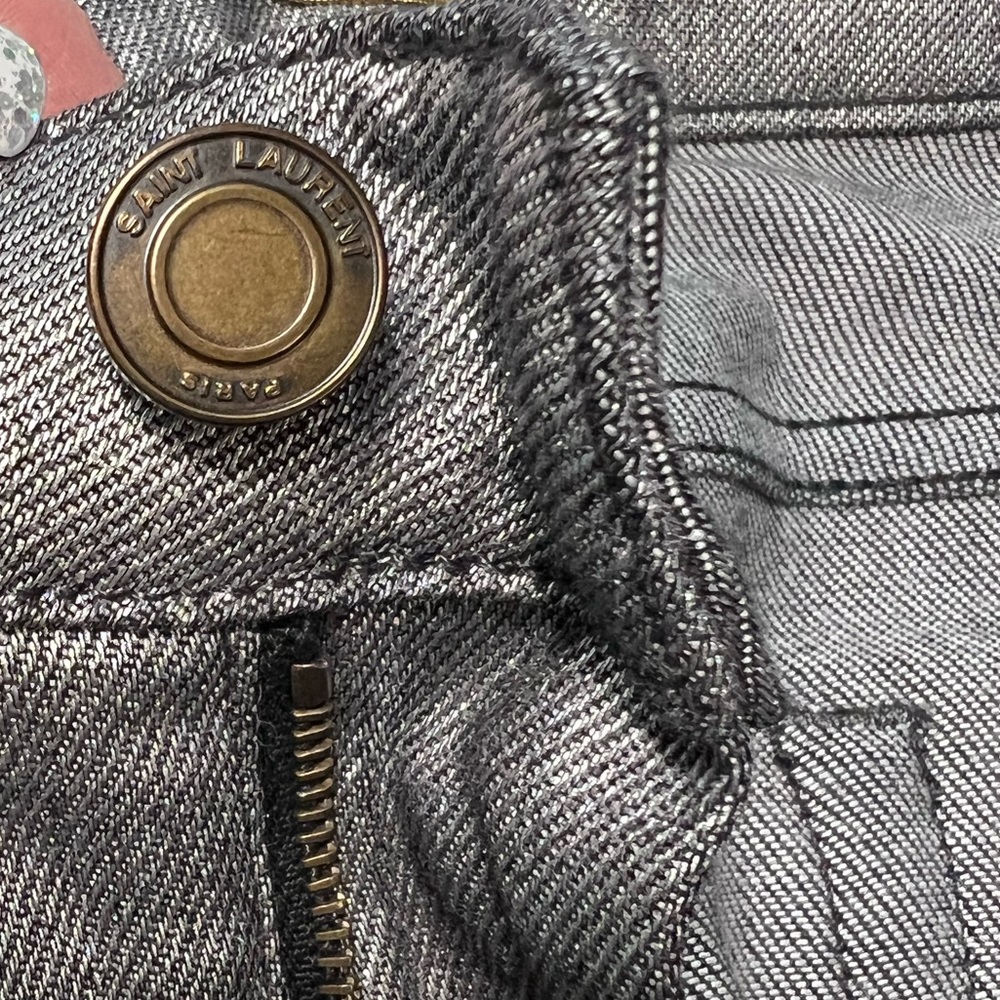 Saint Laurent Paris Skinny Leg Pants Size 28 - Picture 12 of 17